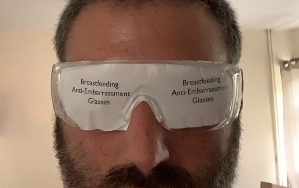 Hate watching women breastfeed in public? Check out these new anti-embarrassment glasses!